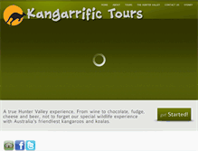 Tablet Screenshot of kangarrifictours.com